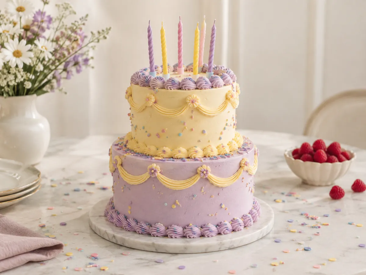Birthday cake concept