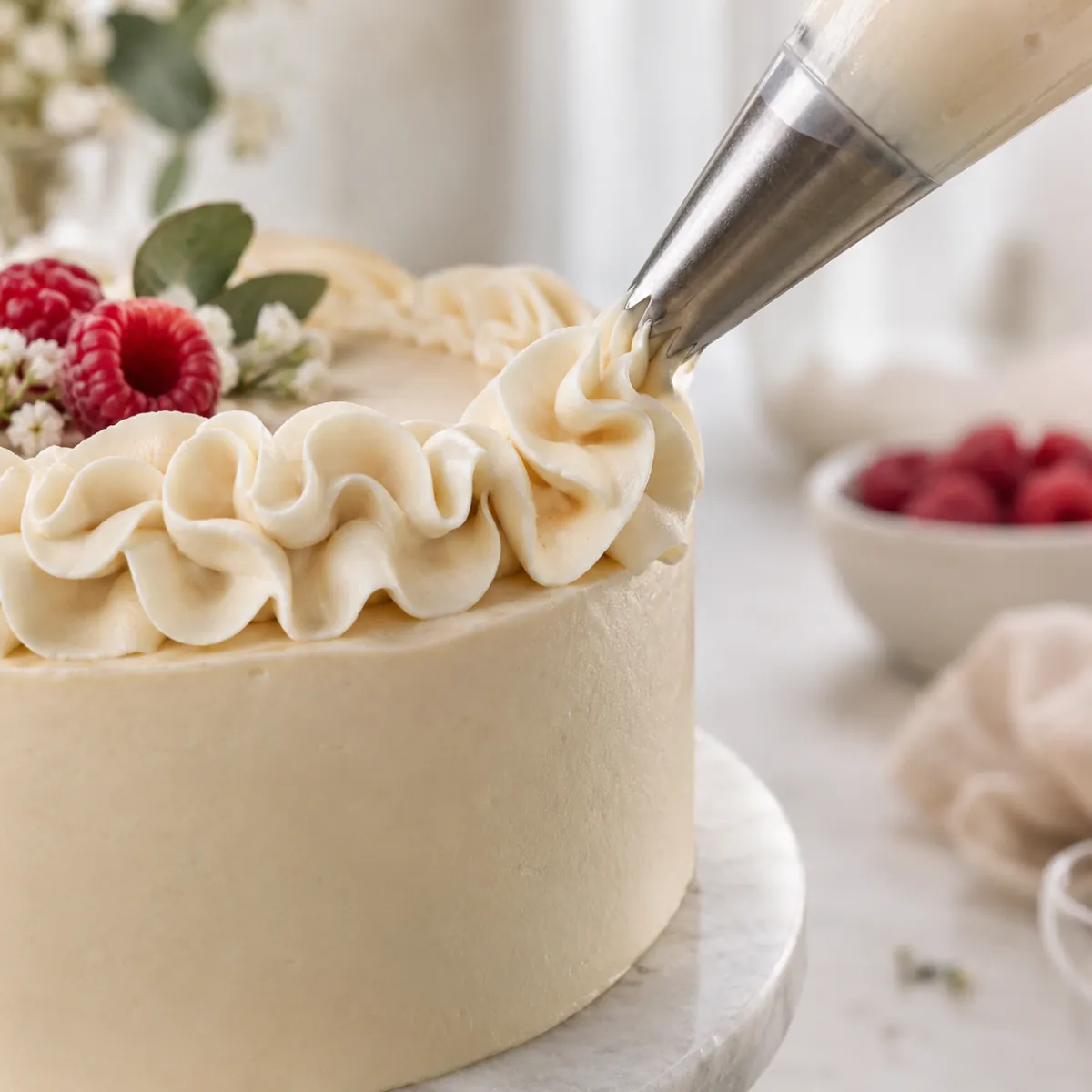 Buttercream cake concept, detail
