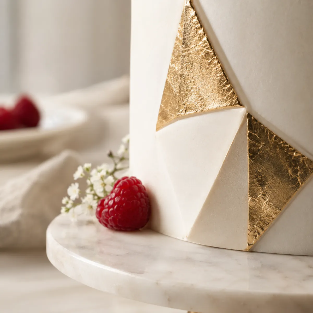 Geometric cake concept, detail