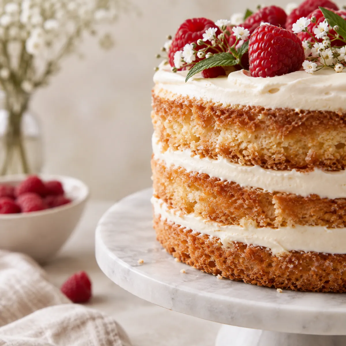 Naked cake concept, detail
